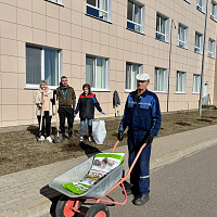 ОАО «БЕЛХИМ» приняло участие в районном субботнике Дзержинского района
