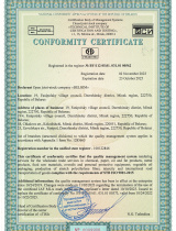 CONFORMITY CERTIFIKATE СТБ ISO 9001-2015
