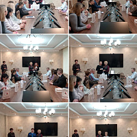 Вручение членских билетов РОО "Белая Русь" в БЕЛХИМ